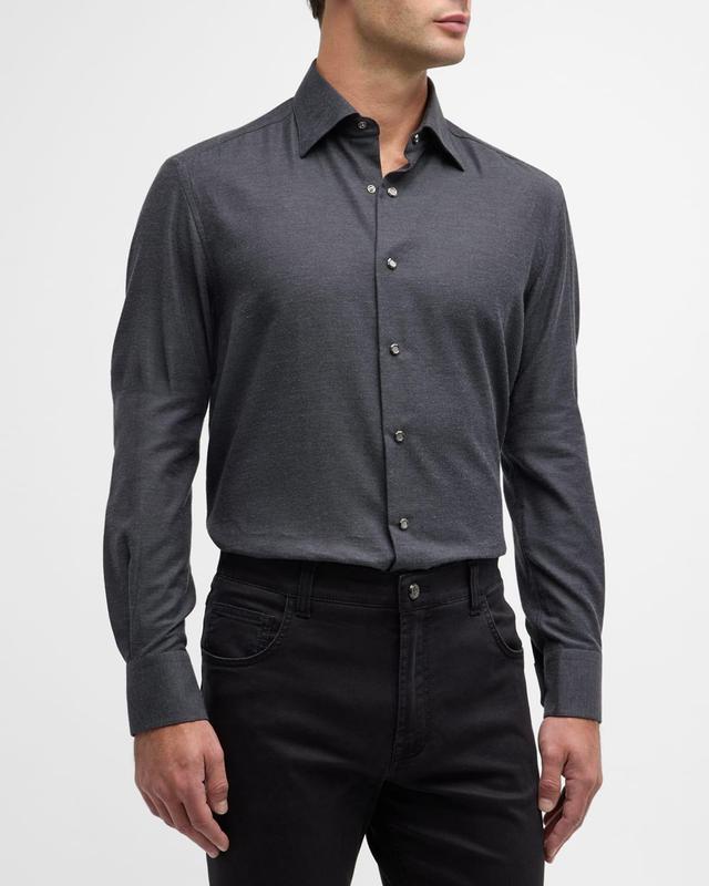 Mens Cotton Sport Shirt Product Image