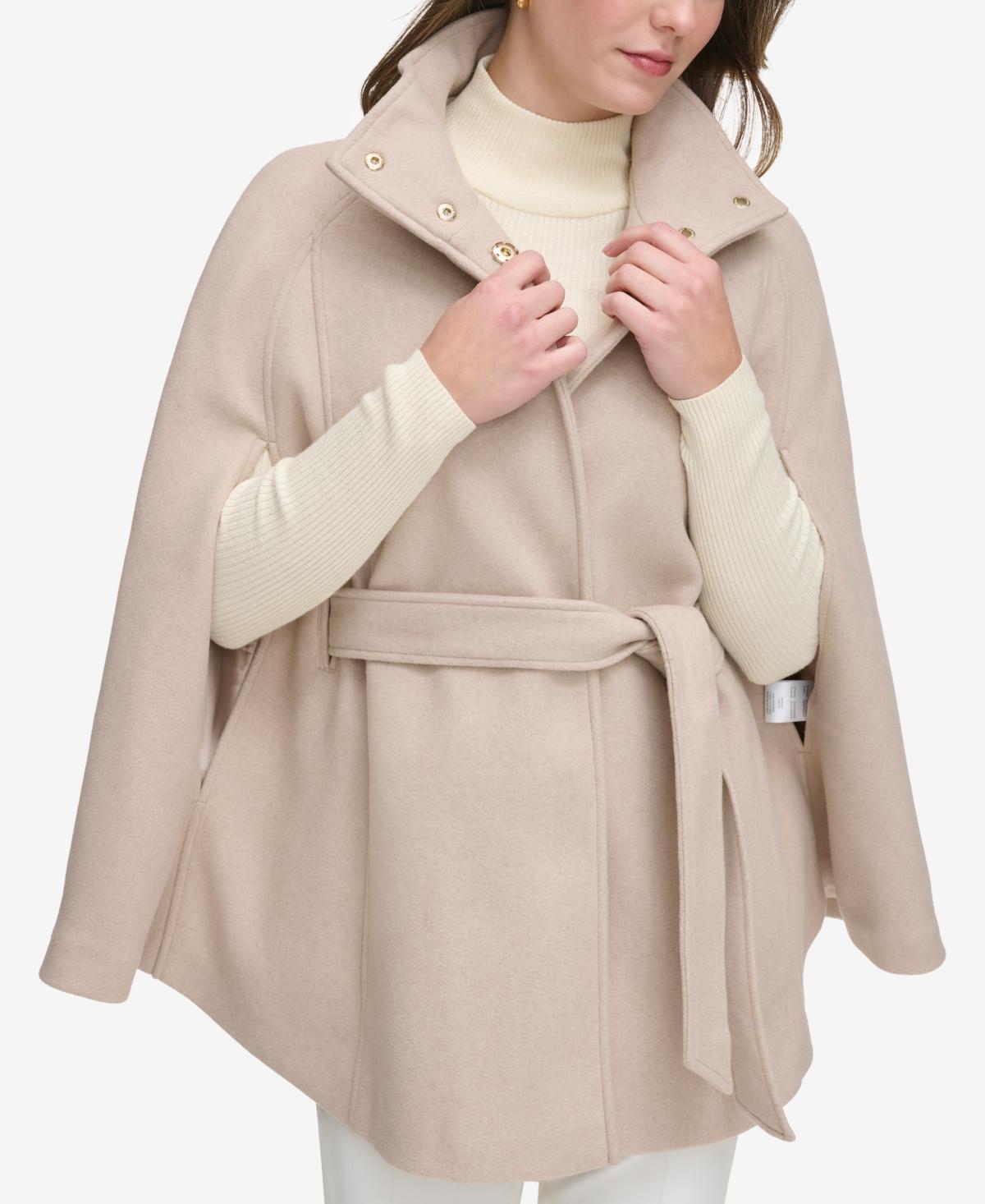 Calvin Klein Womens Double-Breasted Cape Coat Product Image