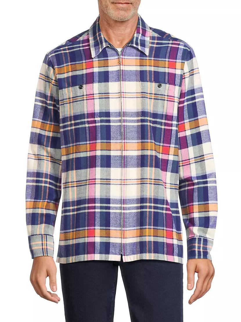 Plaid Cotton Flannel Shirt Product Image