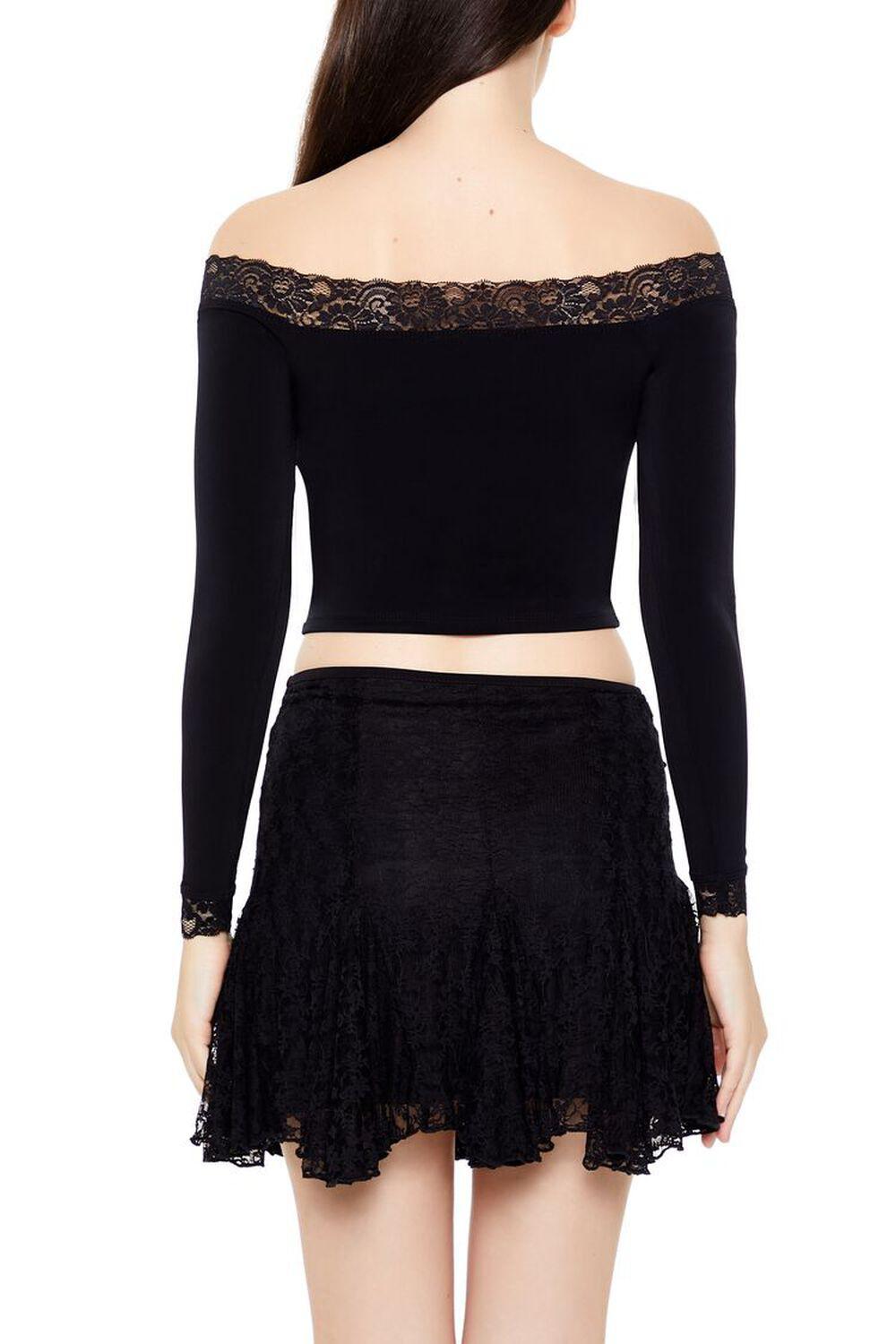 Off-the-Shoulder Bow Crop Top | Forever 21 Product Image