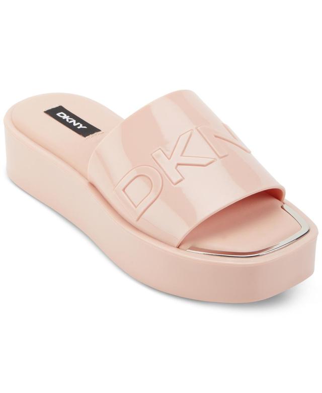 Dkny Womens Laren Platform Slide Sandals Product Image