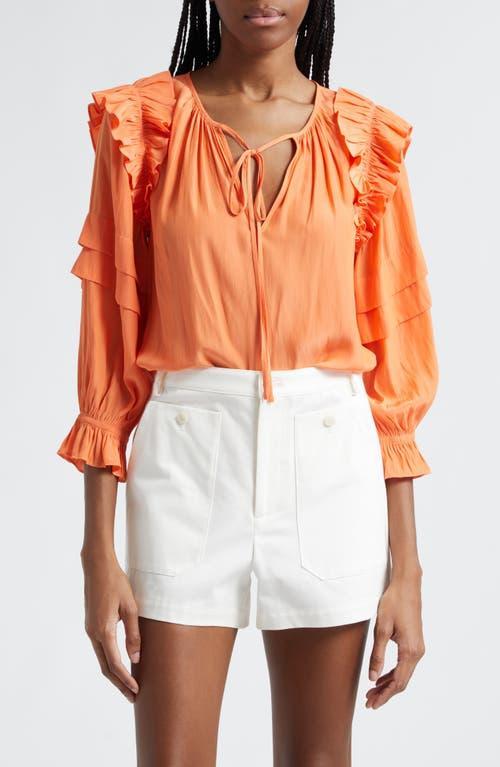 Ramy Brook Samira Ruffle Blouse Product Image