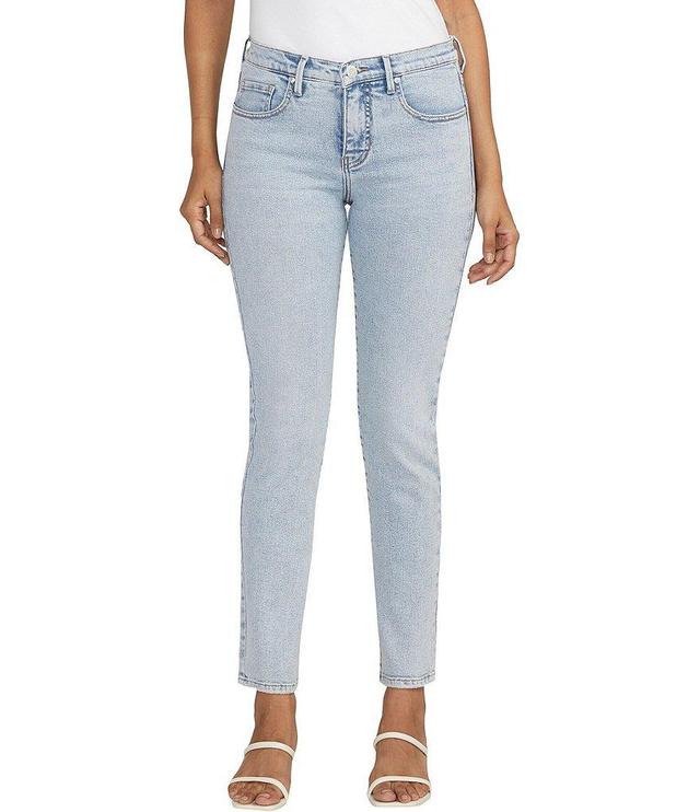 Jag Jeans Cassie Mid Rise Straight Slim Leg Jean Product Image