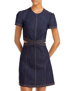 Womens Maddy Cutout Denim Dress Product Image