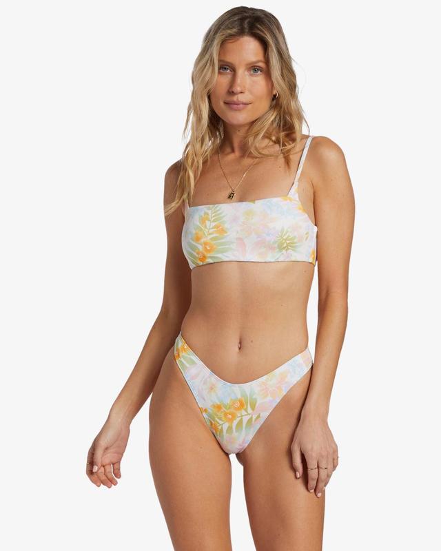 Peaceful Palms Zoe Crop Bikini Top - Multi Female Product Image