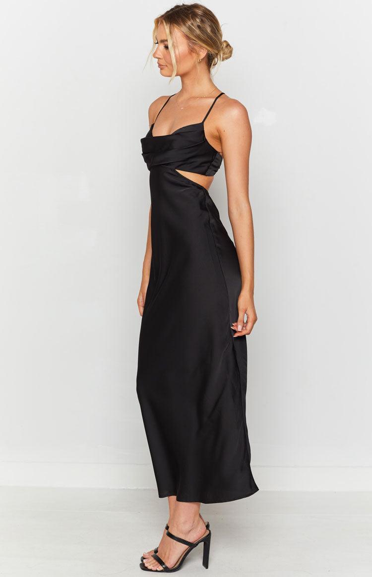 Taleah Cut Out Maxi Dress Black Product Image