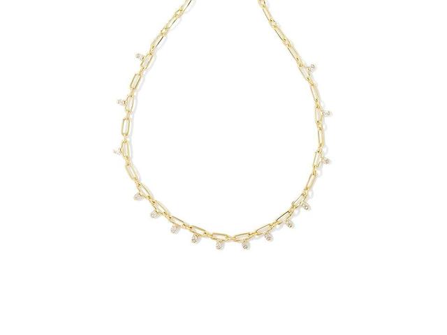 Kendra Scott Murphy Crystal Chain Necklace - Silver White CZ Product Image