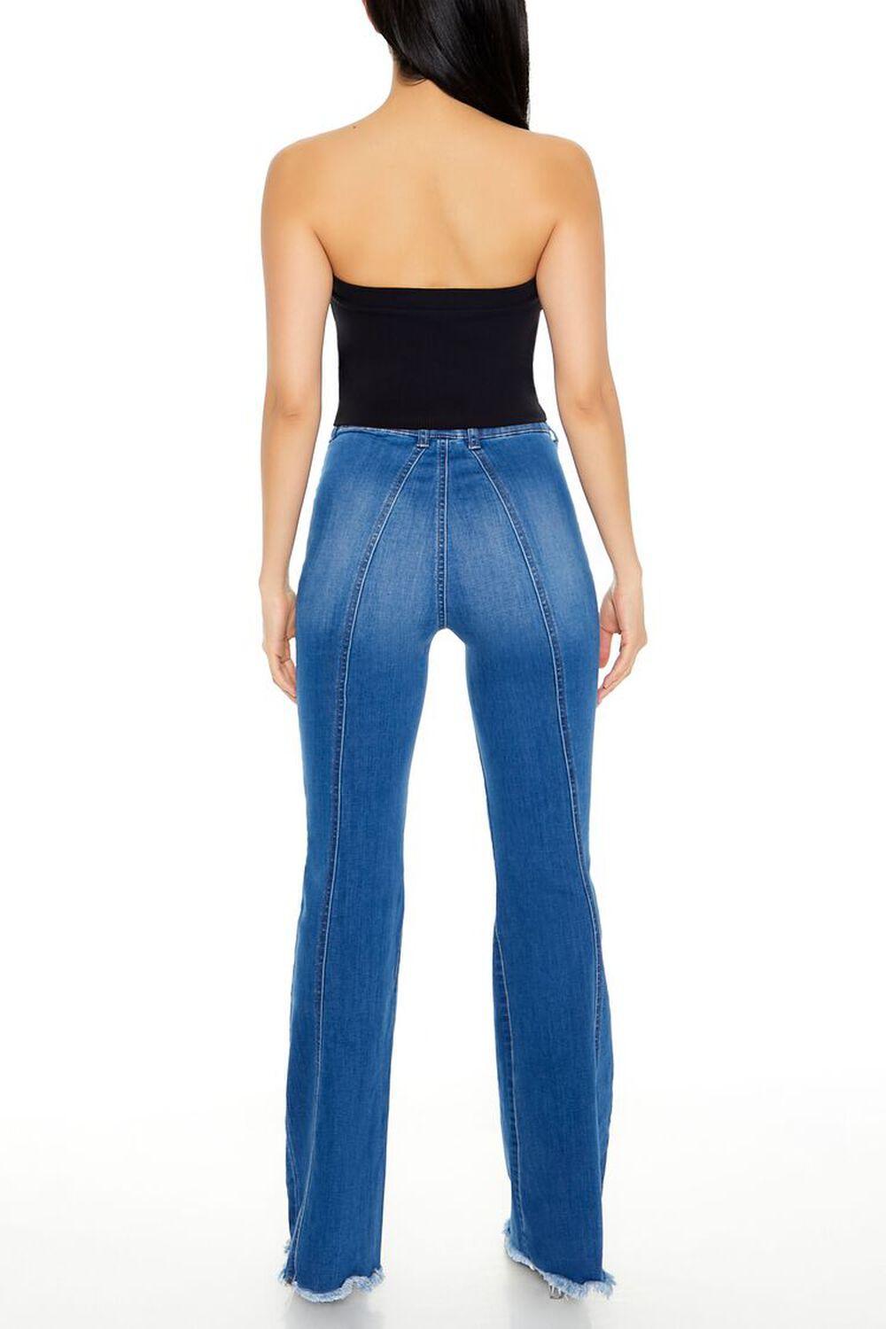 Frayed High-Rise Flare Jeans | Forever 21 Product Image