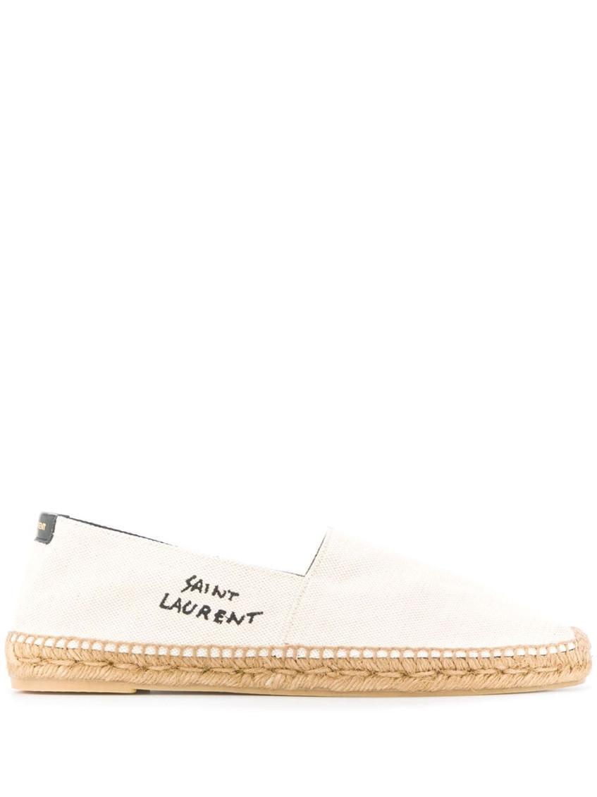 Espadrilles With Logo In Beige Product Image