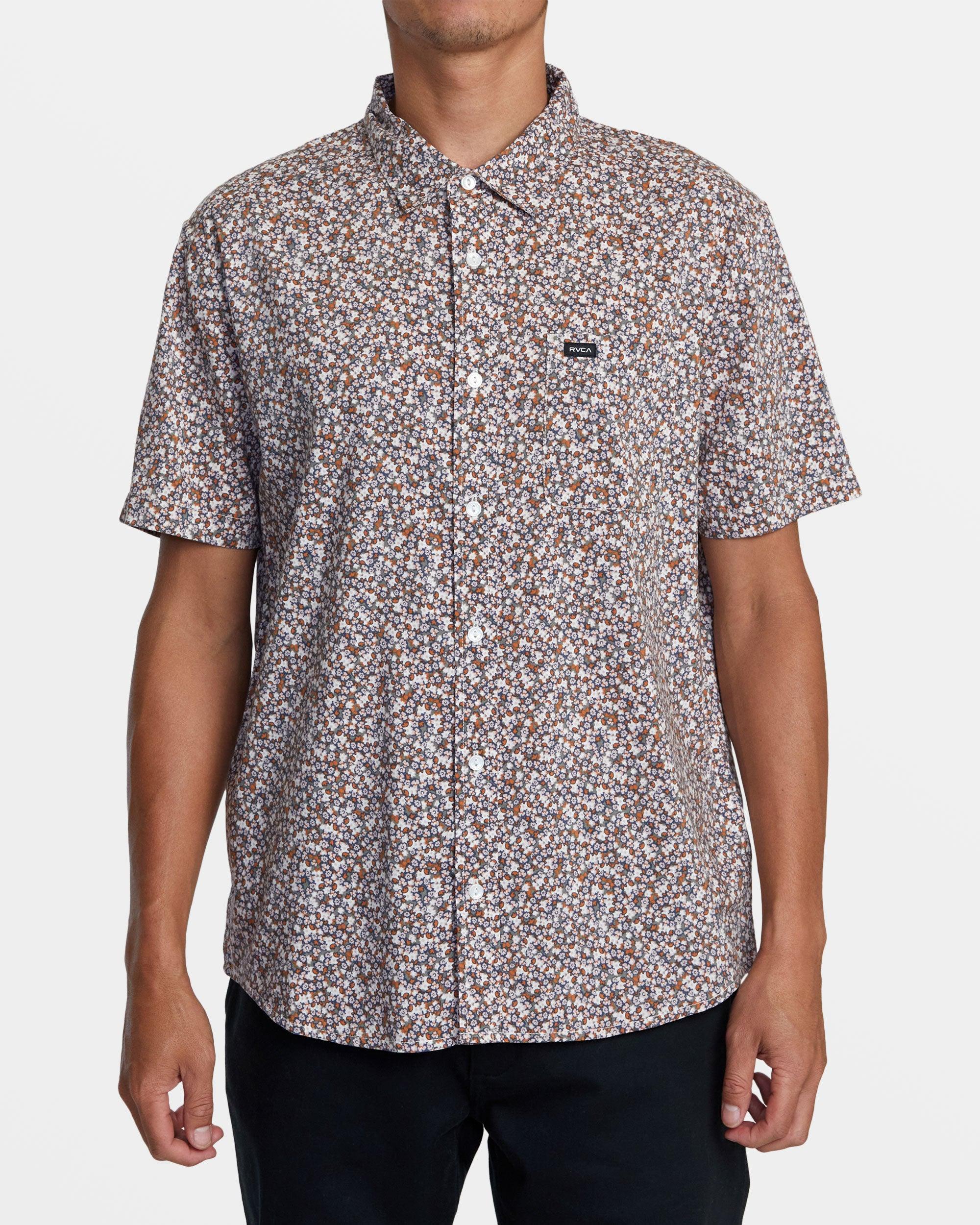 Micro Garden Short Sleeve Woven Shirt - Pale Mauve Product Image