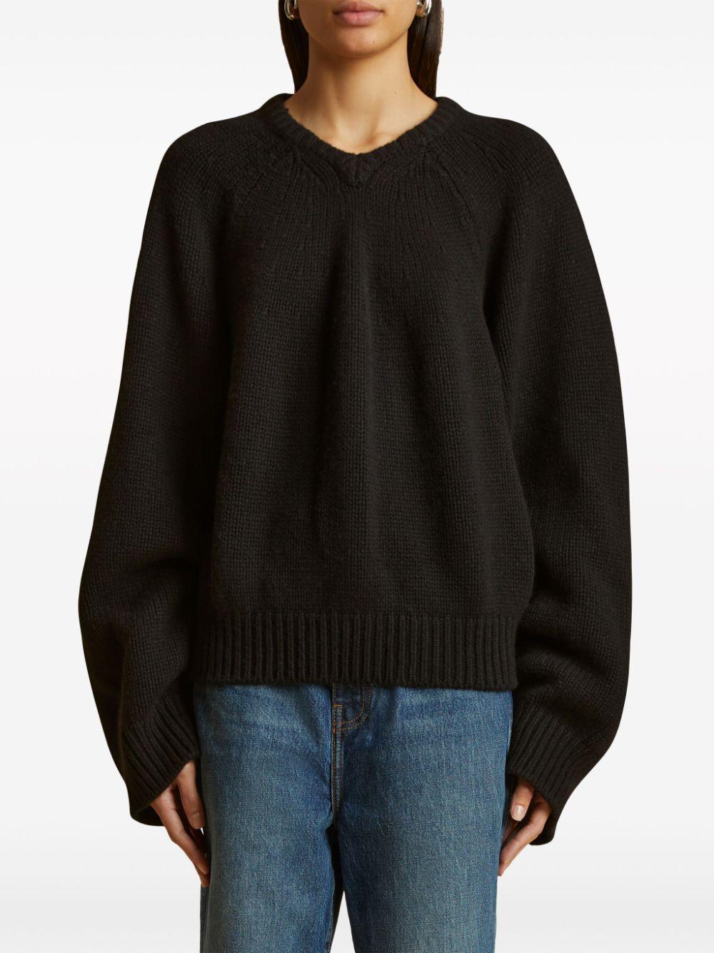 KHAITE The Nalani Cashmere Jumper In Black Product Image