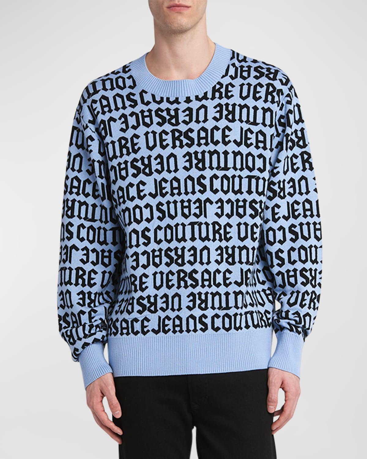 Men's Repeat-Logo Wool Sweater Product Image