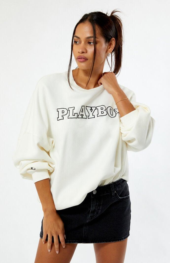 Playboy By PacSun Women's Big Classic Crew Neck Sweatshirt Product Image