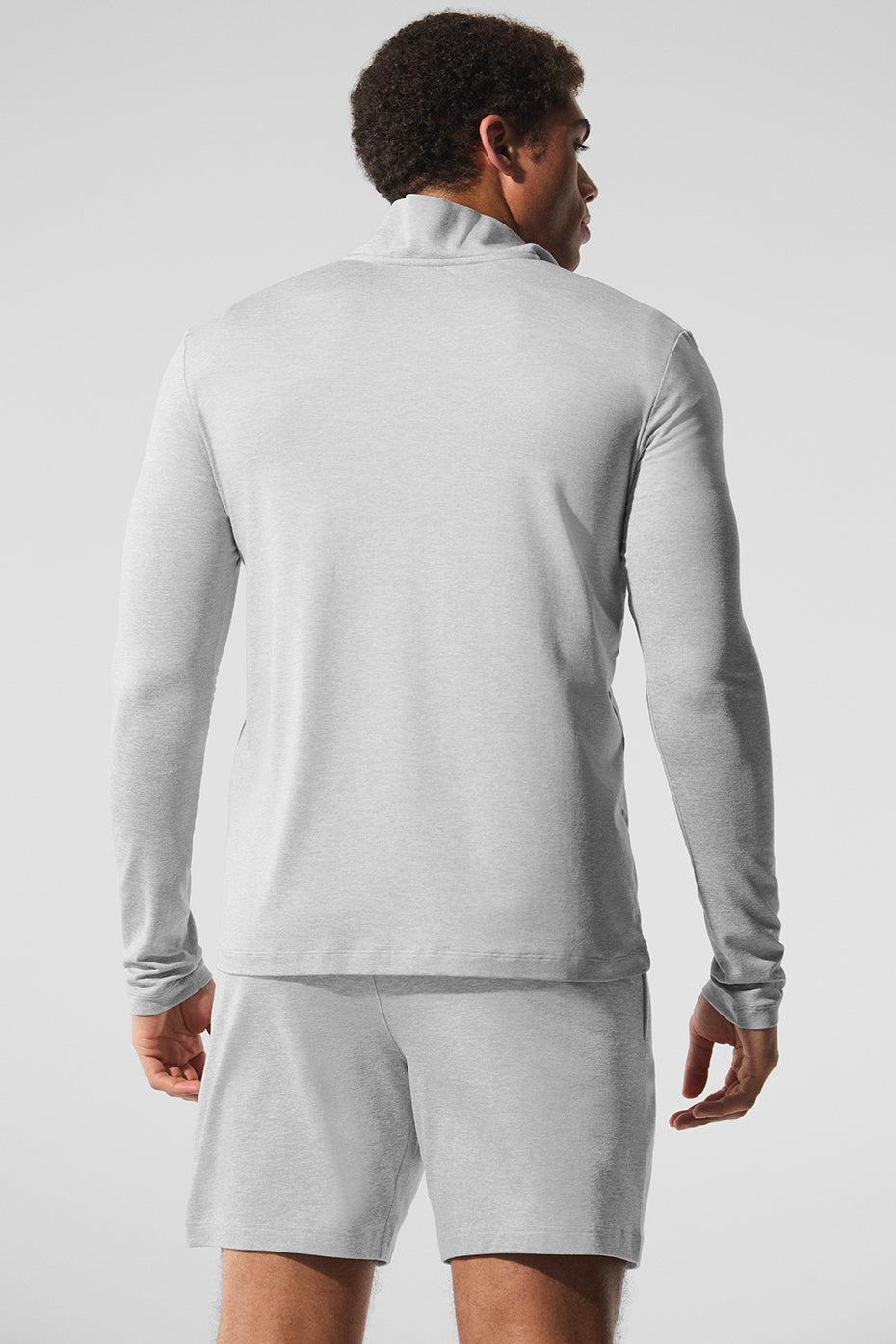 Conquer 1/4 Zip Reform Long Sleeve - Athletic Heather Grey Product Image