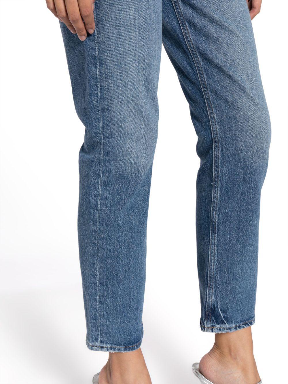 AGOLDE Riley Cropped Jeans In Blue Product Image