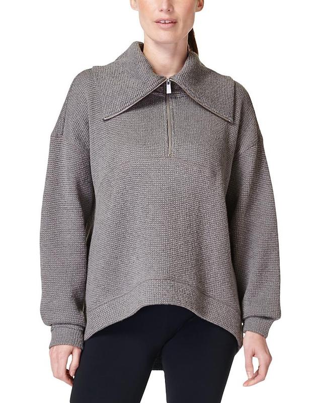 Sweaty Betty Restful Boucl Half Zip Pullover Product Image