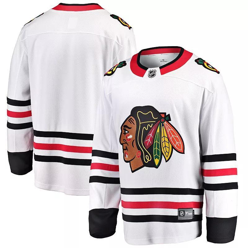 Mens Fanatics Branded Chicago Blackhawks Breakaway Away Jersey Product Image