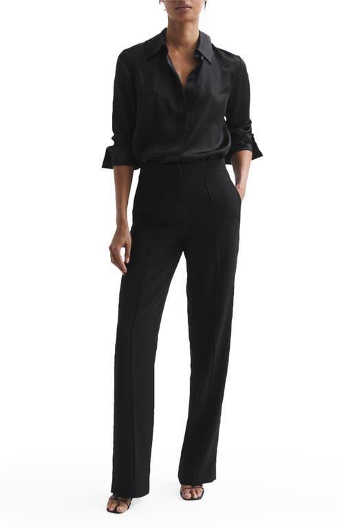 Reiss Aleah High Waist Straight Leg Trousers Product Image