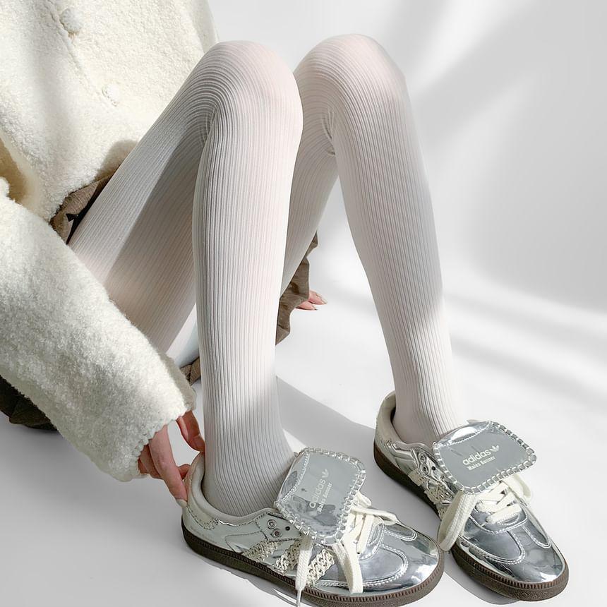 Plain Ribbed Tights product image