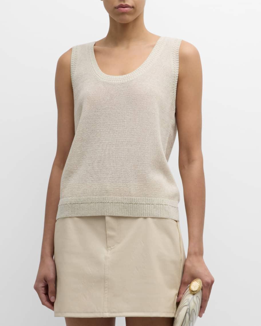 Heidi Sleeveless Shimmer Knit Sweater Product Image