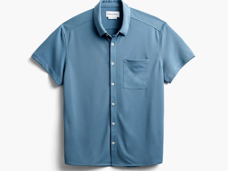 Atlantic Blue Men's Apollo Short Sleeve Sport Shirt Product Image