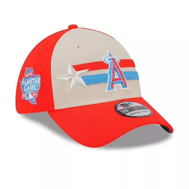 Mens New Era Cream Los Angeles Angels 2024 MLB All-Star Game 39THIRTY Flex Hat Product Image