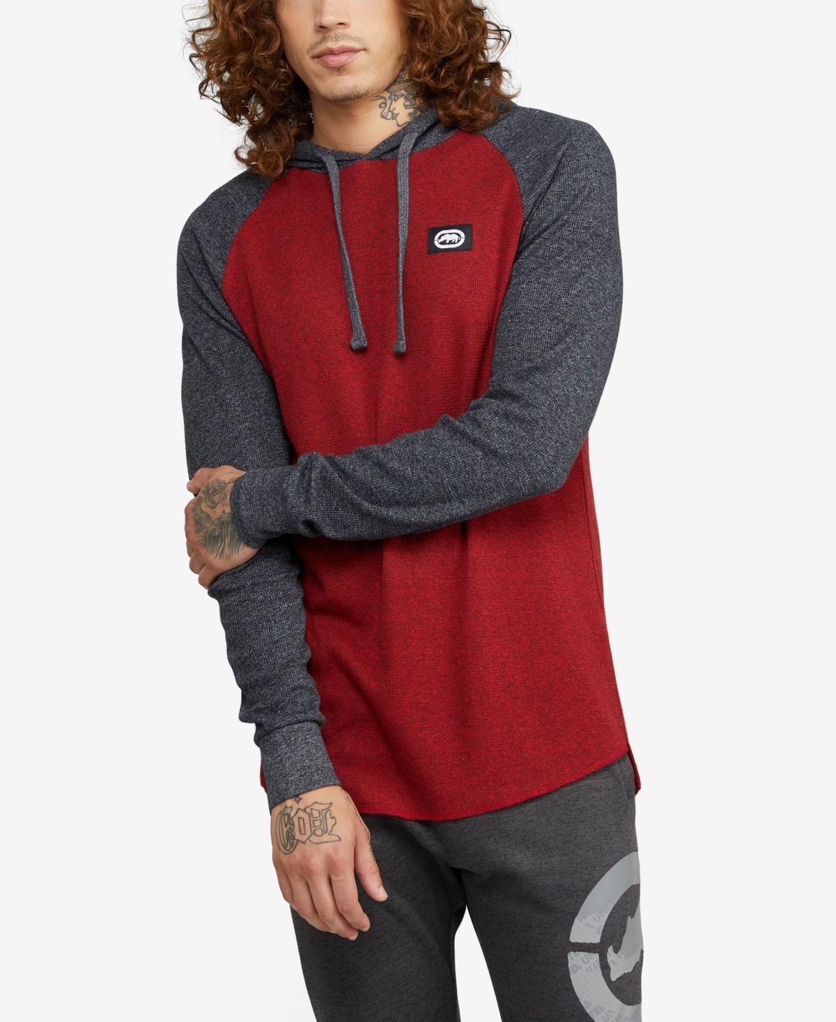 Ecko Mens Mixed Up Raglan Hooded Thermal - Black Product Image