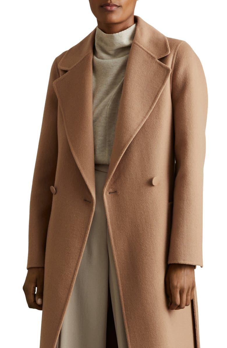 Lucia Belted Wool Blend Coat Product Image