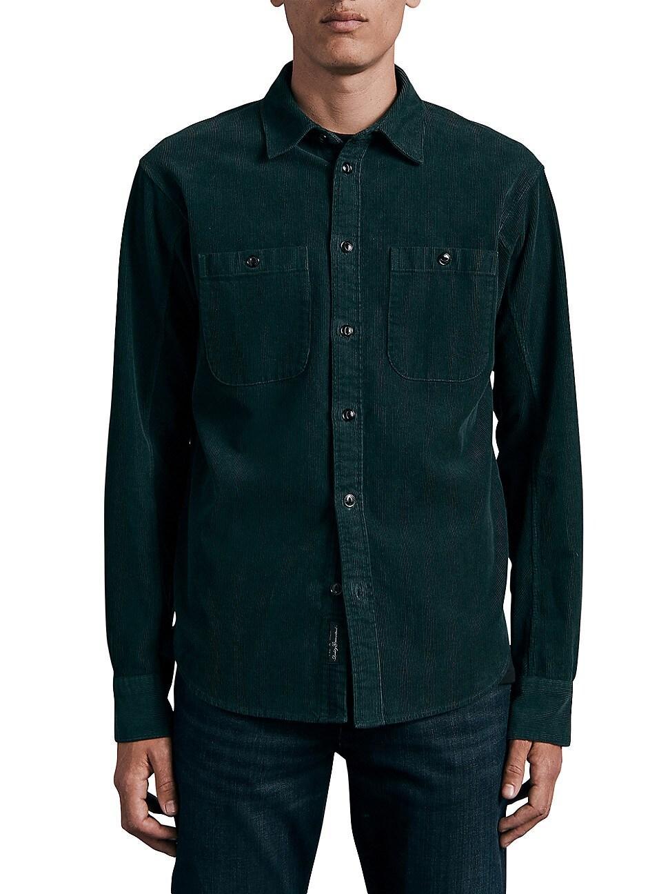 Mens Gus Corduroy Long-Sleeve Shirt Product Image