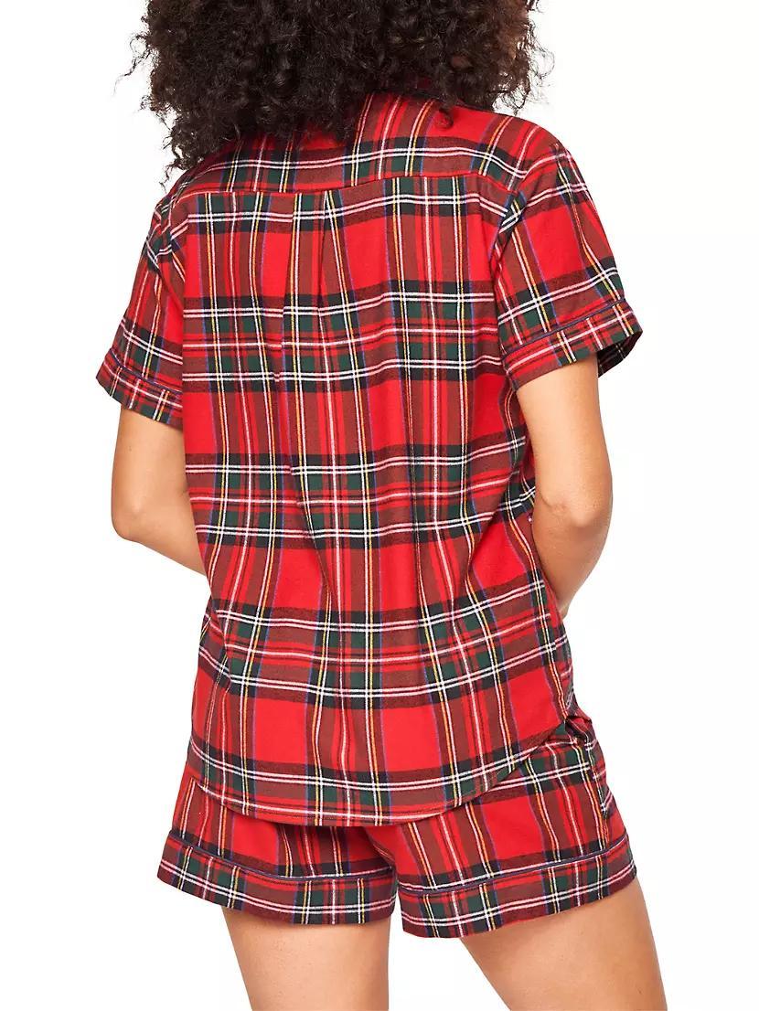 Imperial Tartan Short-Sleeve Shorts Pajama Set Product Image