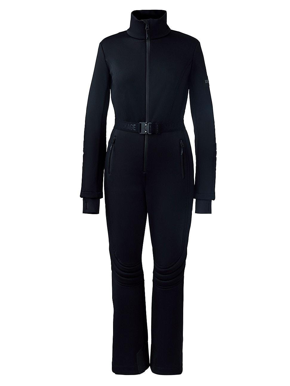 Womens Shawna Belted Padded Fleece Ski Suit Product Image