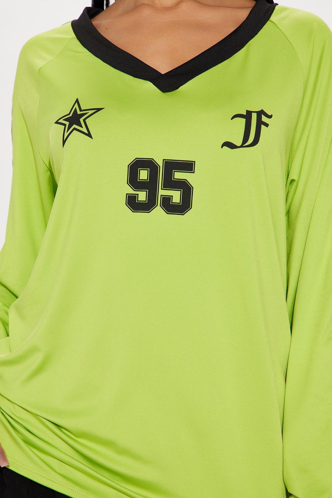 Off The Field Jersey Tee - Lime Product Image