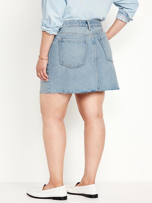 Mid-Rise OG Jean Mini Skirt Product Image