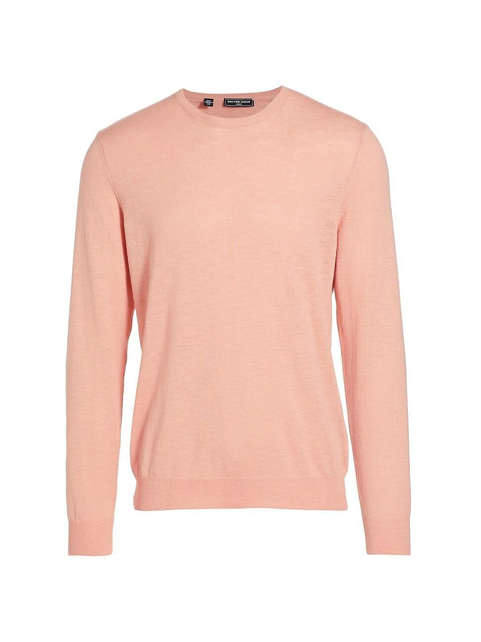 Mens Cotton Slim-Fit Crewneck Sweater Product Image