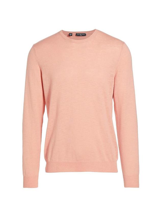 Mens Cotton Slim-Fit Crewneck Sweater Product Image