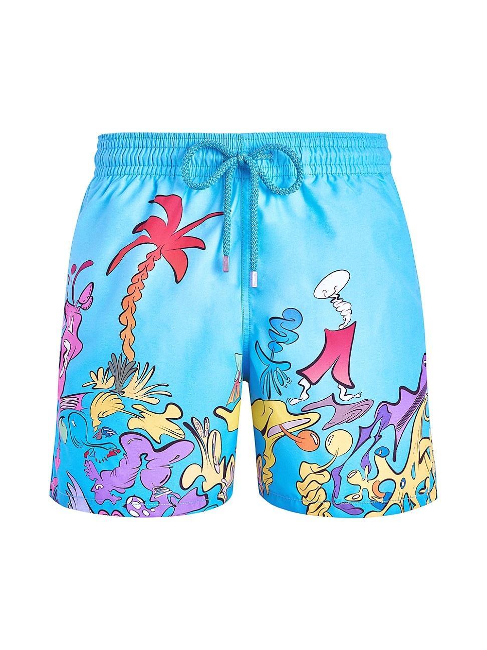 Mens Seabed Graphic Swim Trunks Product Image