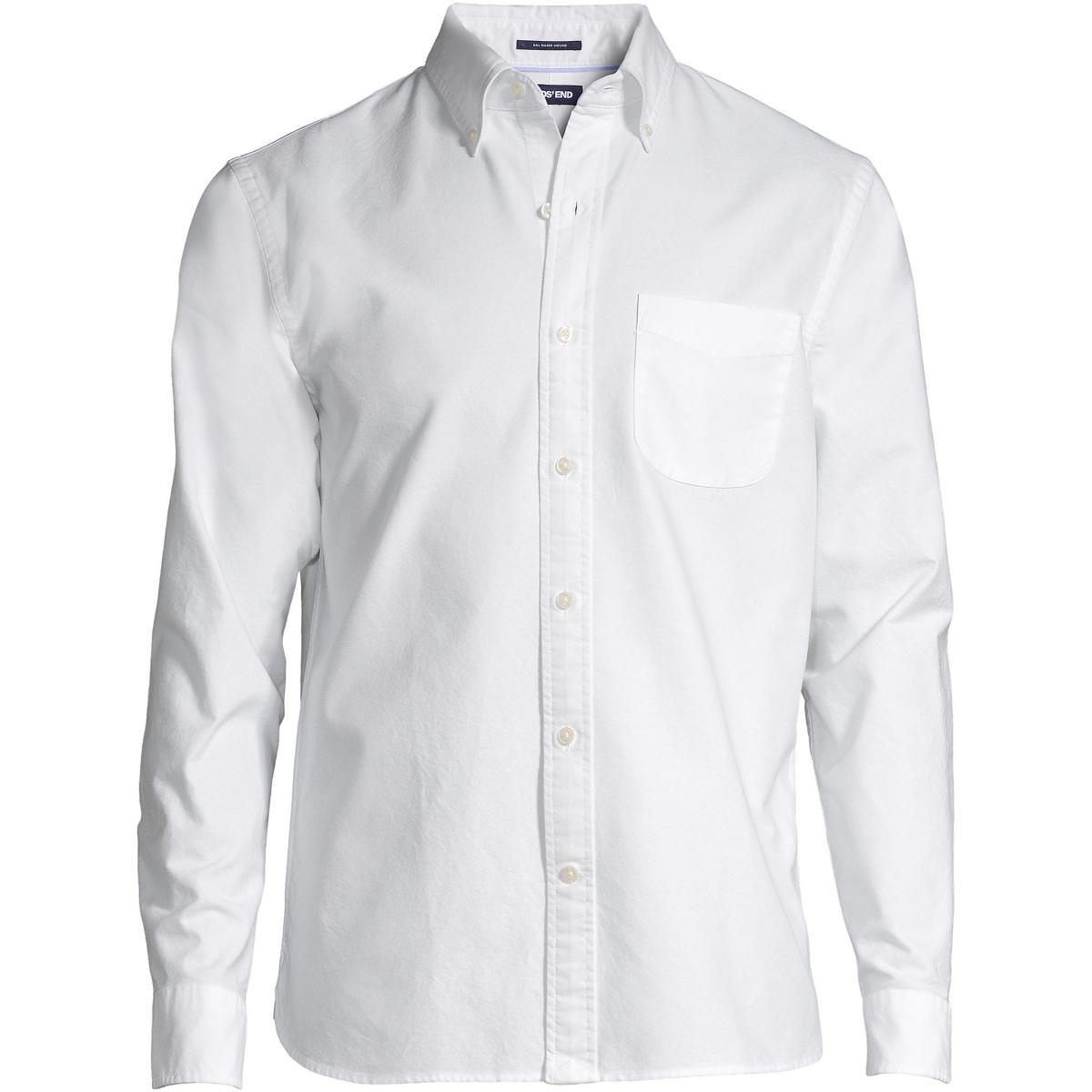 Big & Tall Lands End Sail Rigger Oxford Button-Down Shirt, Mens Product Image