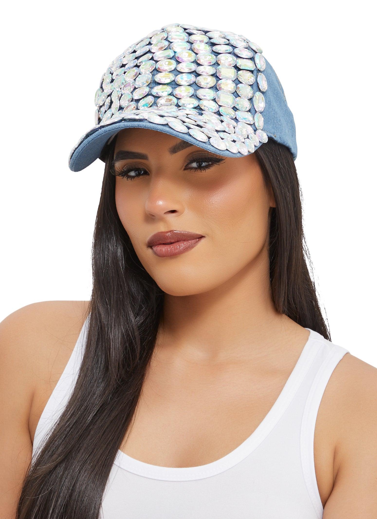 Gemstone Baseball Cap Female Product Image