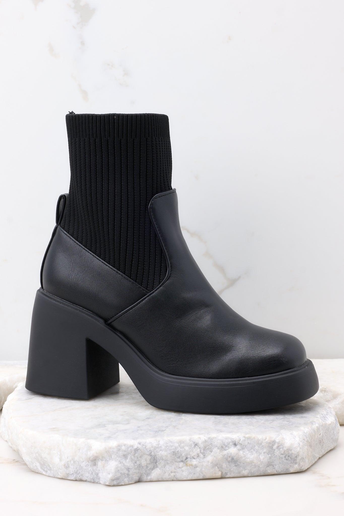 March On Black Ankle Boots Product Image