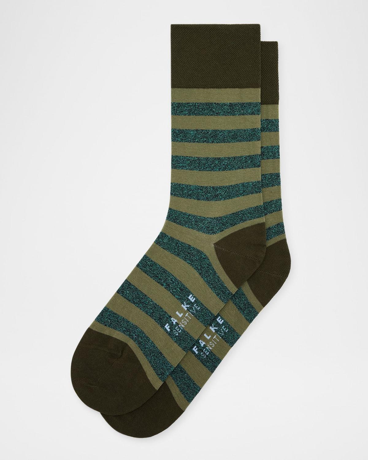 Men's Sensitive Mapped Line Crew Socks Product Image