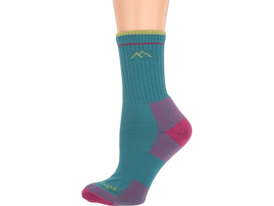 Darn Tough Vermont Coolmax Micro Crew Cushion Socks (Teal) Women's Crew Cut Socks Shoes Product Image