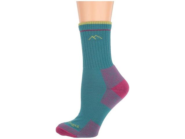 Darn Tough Vermont Coolmax Micro Crew Cushion Socks (Teal) Women's Crew Cut Socks Shoes Product Image