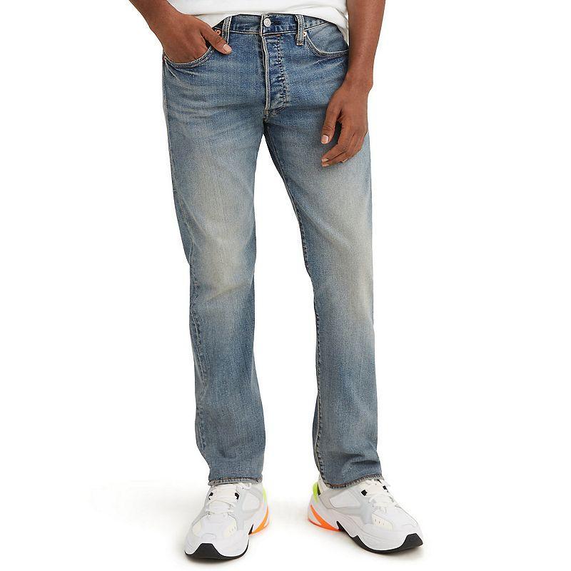 Mens Levis 501 Original-Fit Jeans Black Product Image