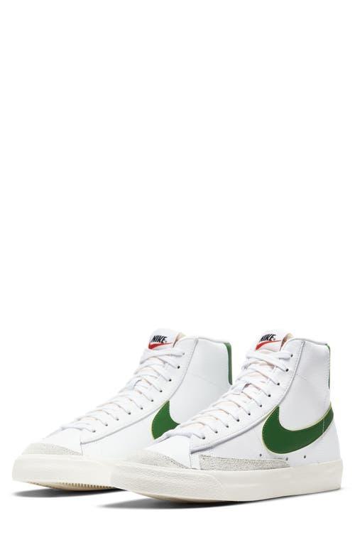 Nike Mens Nike Blazer Mid 77 Vintage - Mens Basketball Shoes Green/White Product Image