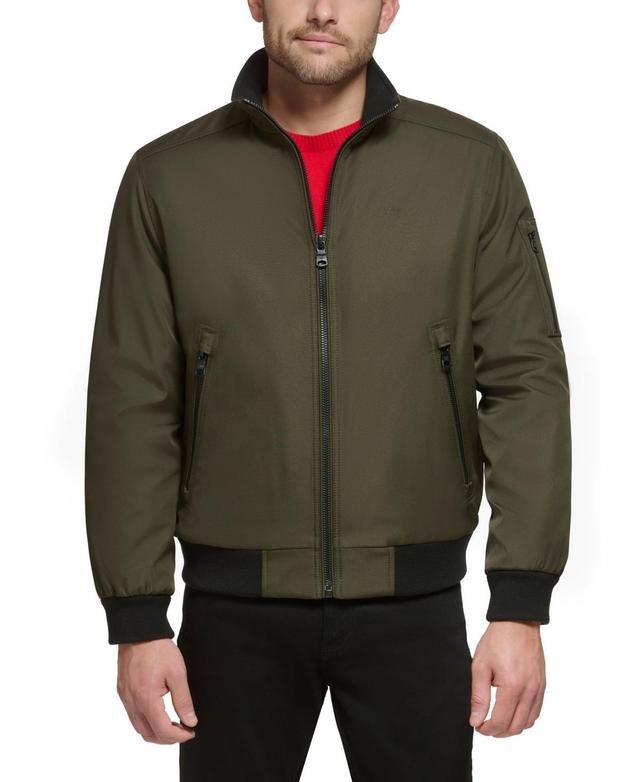 Calvin Klein Mens Classic Zip-Front Ripstop Bomber Jacket Product Image