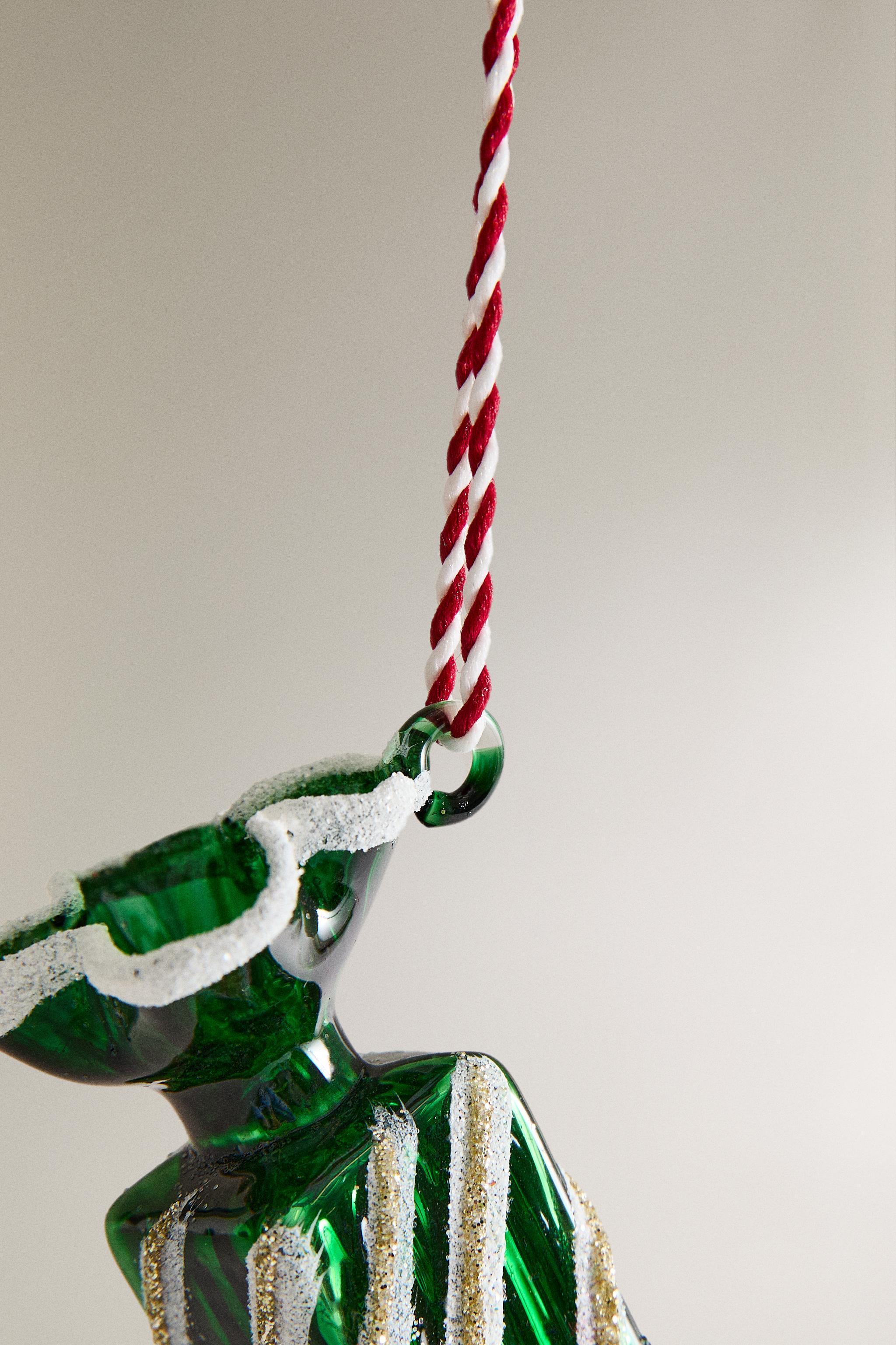 GLASS CANDY CHRISTMAS TREE DECORATION Product Image