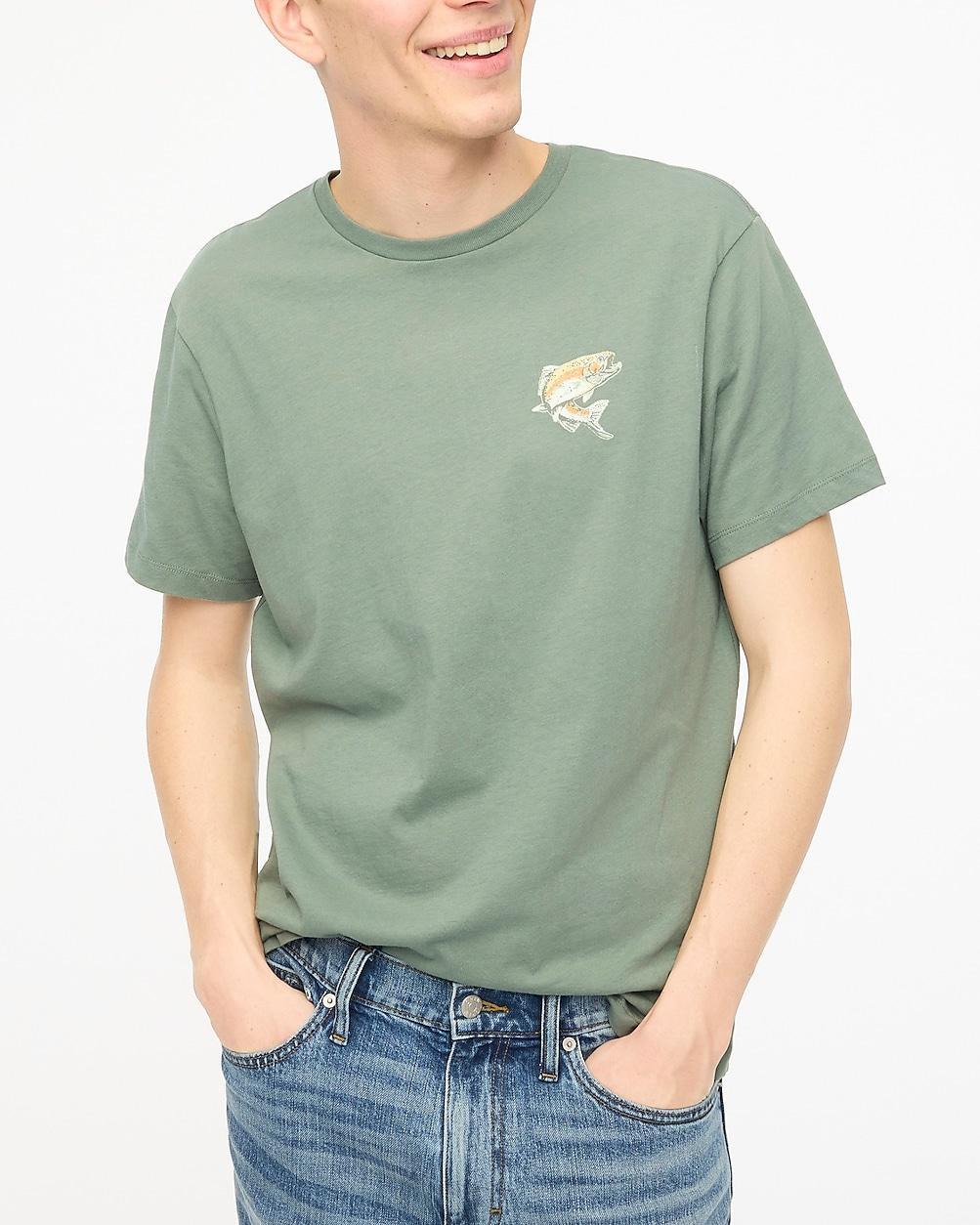 Fishing stream graphic tee Product Image