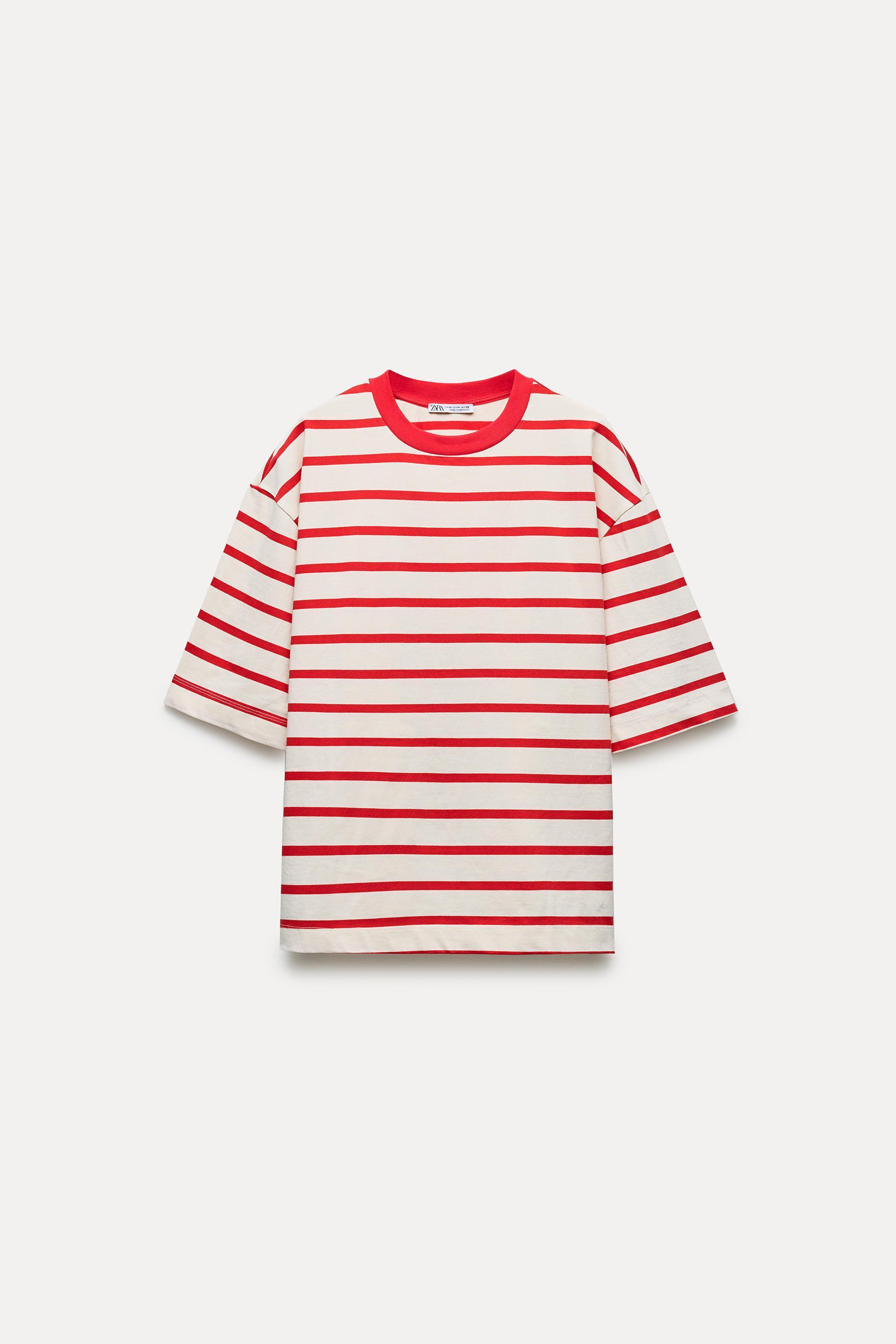 OVERSIZED STRIPED T-SHIRT Product Image