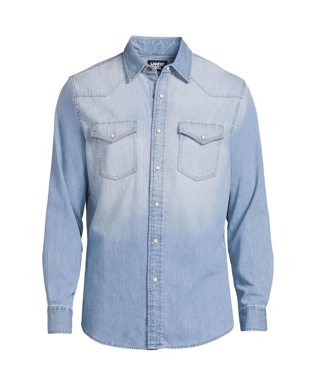 Lands End Mens Western Shirt Product Image