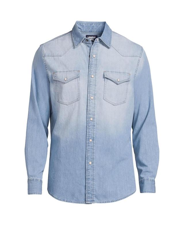 Lands End Mens Western Shirt Product Image